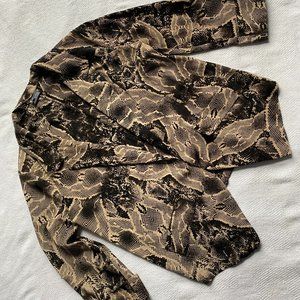 Sparkle & Fade Womens snake print blazer